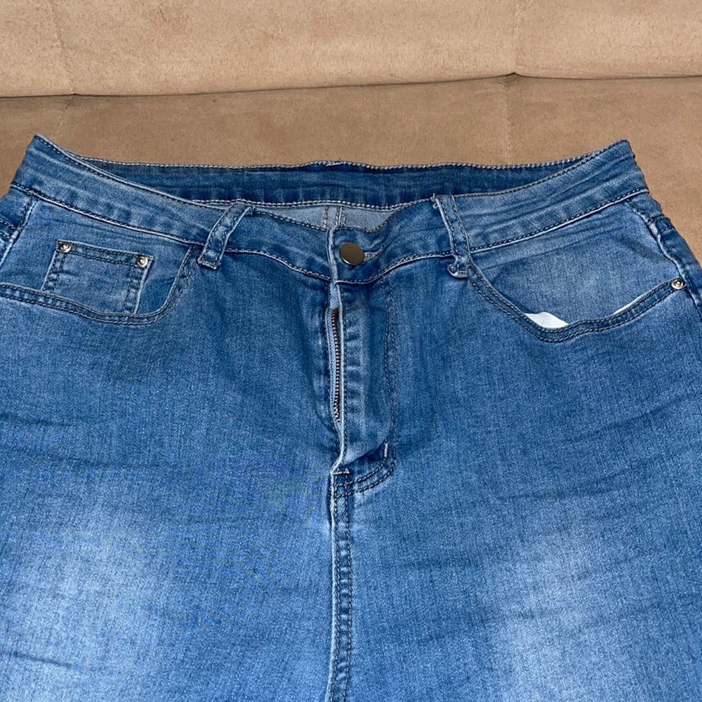 Denim flare jeans